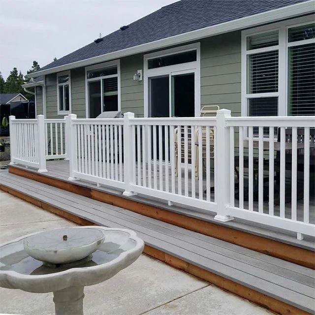 White Vinyl Fence Railing