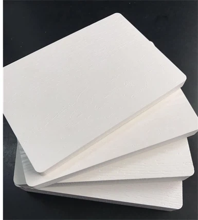 Placas brancas lisas de PVC