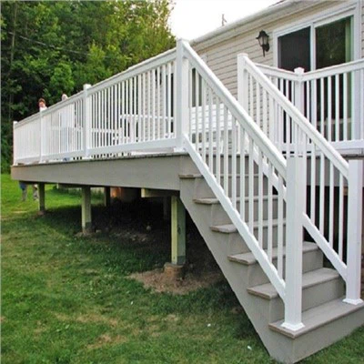 Corrimão de PVC branco