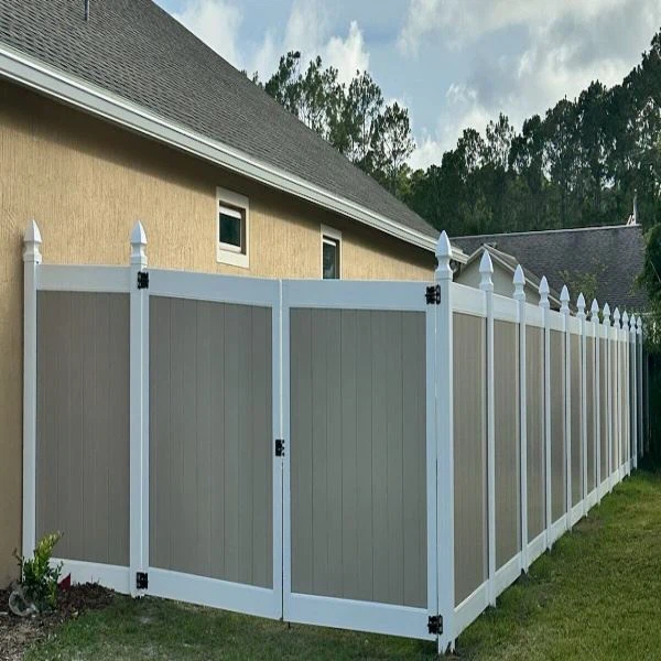 H Post PVC Fence