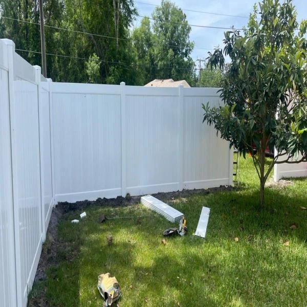 H Post PVC Fence