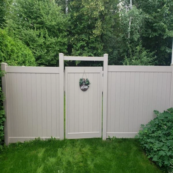 H Post PVC Fence